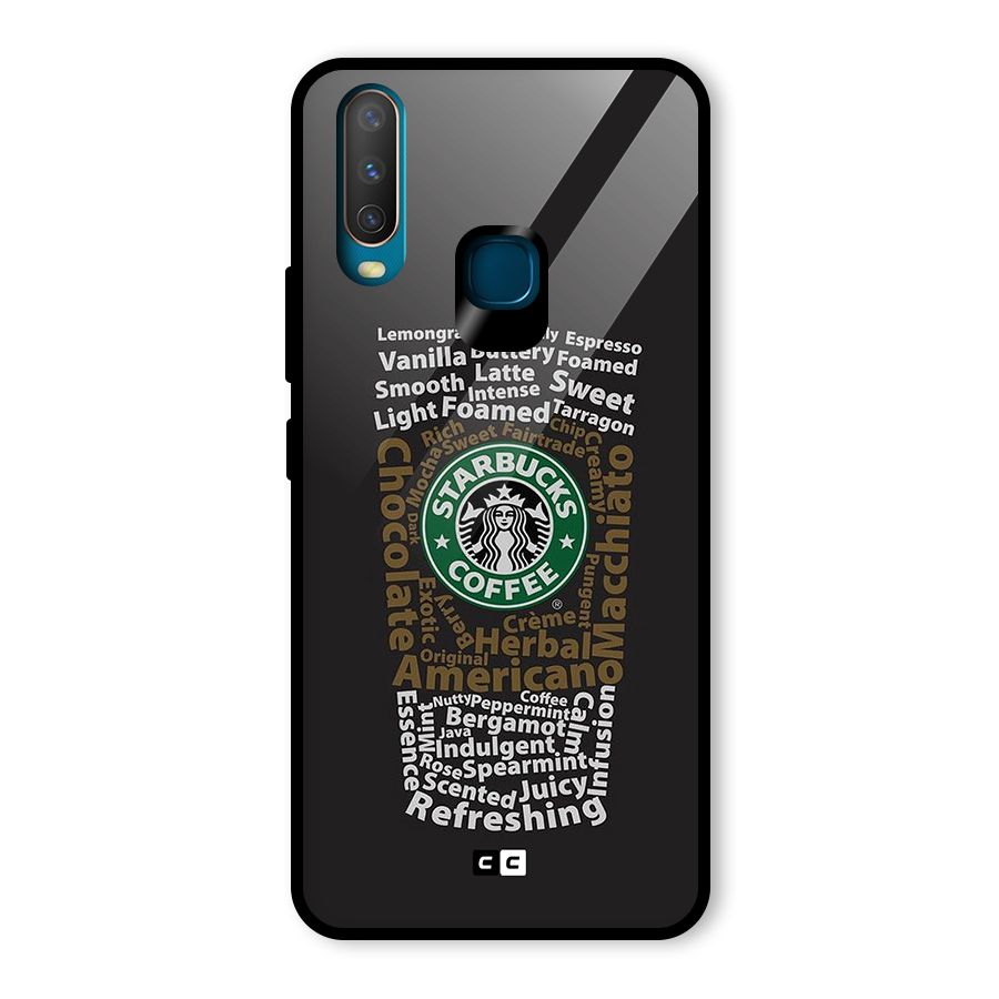 Glass StarBucks Glass Back Case for Vivo U10