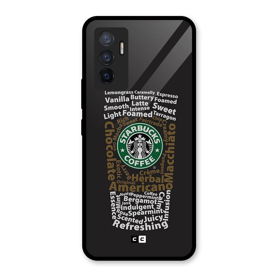 Glass StarBucks Glass Back Case for Vivo V23e