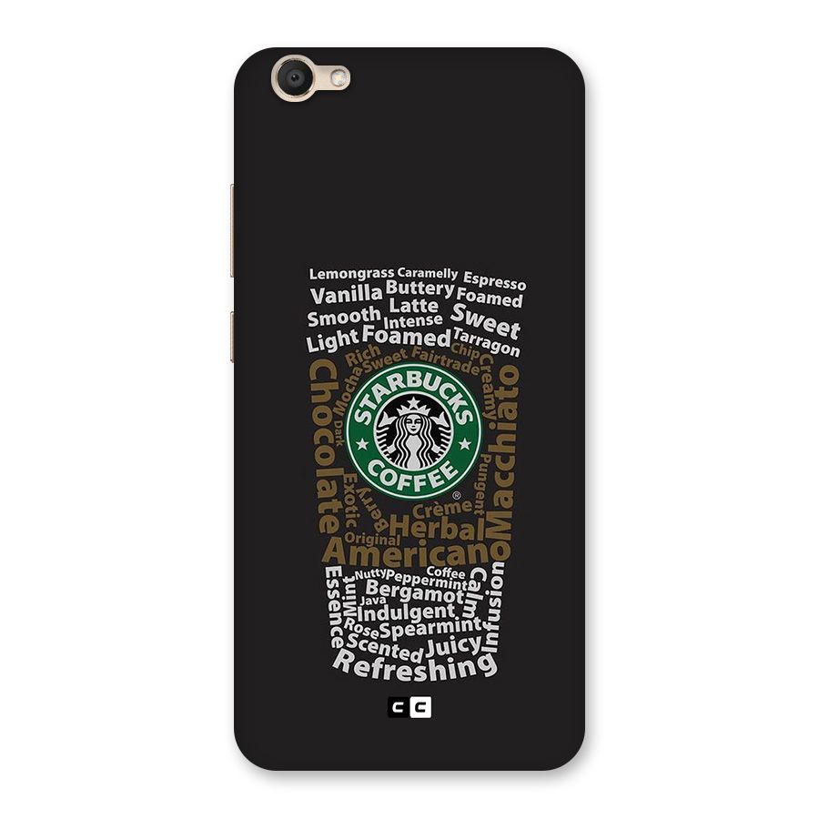 Glass StarBucks Back Case for Vivo V5