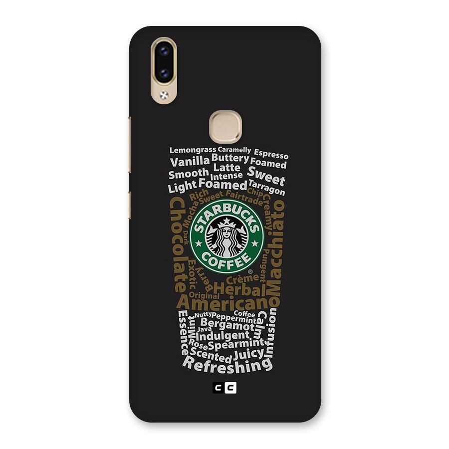 Glass StarBucks Back Case for Vivo V9 Youth