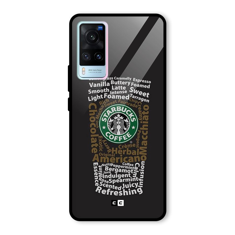Glass StarBucks Glass Back Case for Vivo X60