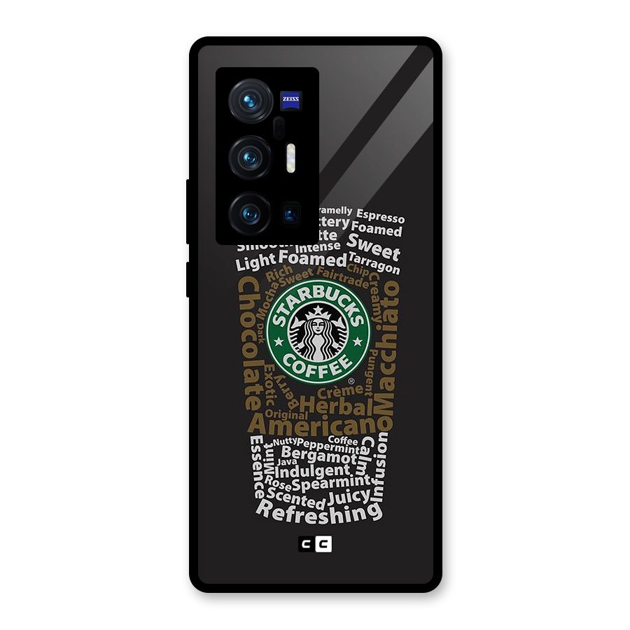 Glass StarBucks Glass Back Case for Vivo X70 Pro Plus