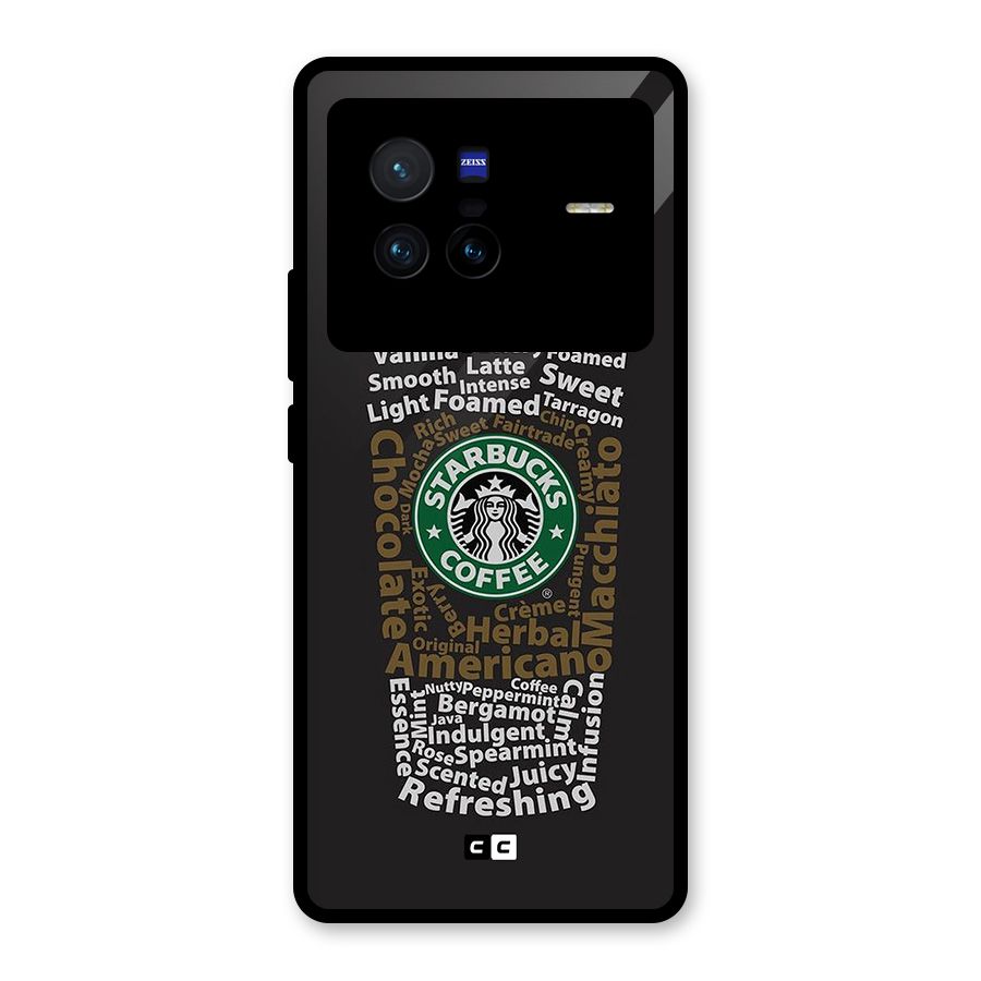 Glass StarBucks Glass Back Case for Vivo X80