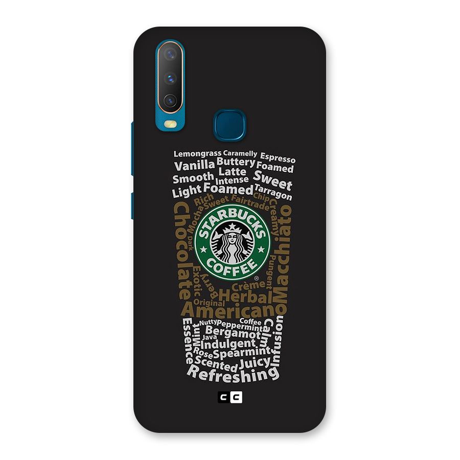 Glass StarBucks Back Case for Vivo Y11