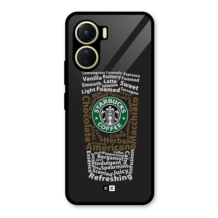 Glass StarBucks Glass Back Case for Vivo Y16