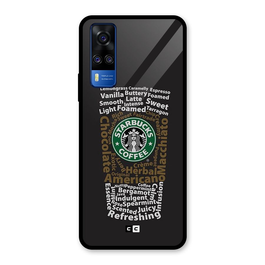 Glass StarBucks Glass Back Case for Vivo Y31