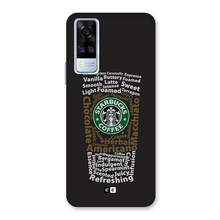 Glass StarBucks Back Case for Vivo Y51A
