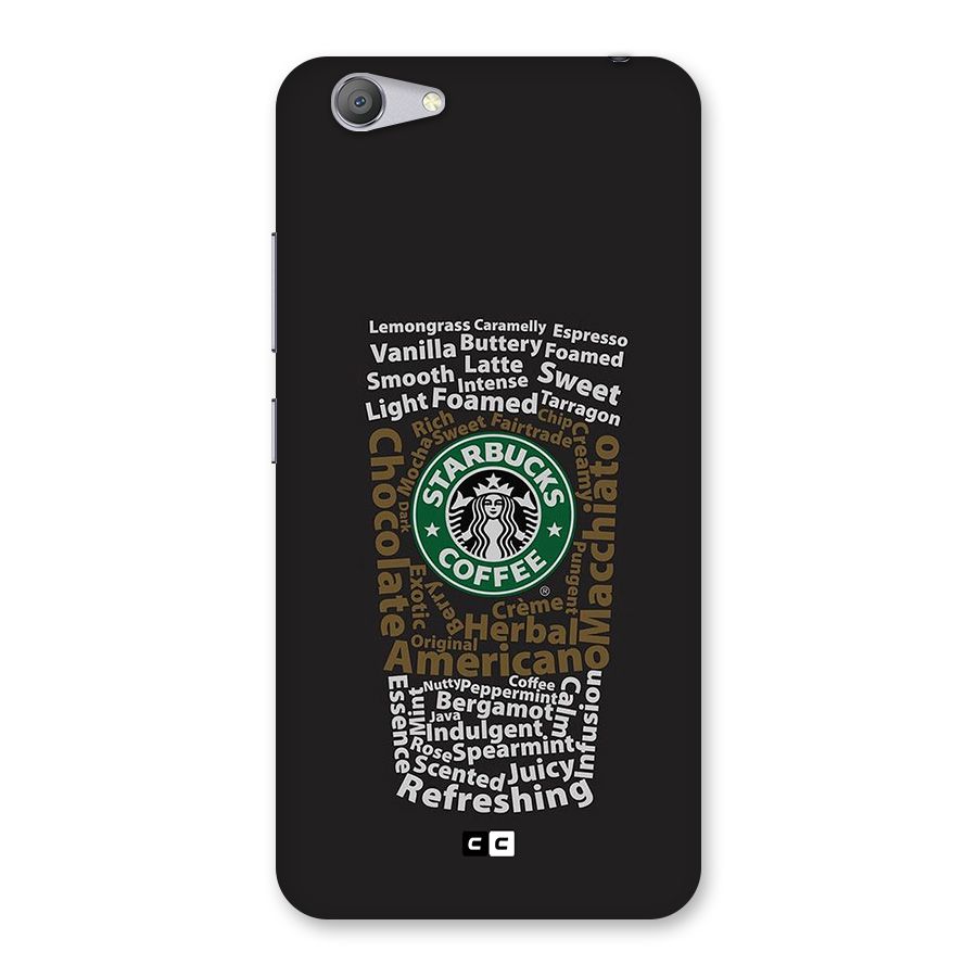 Glass StarBucks Back Case for Vivo Y53