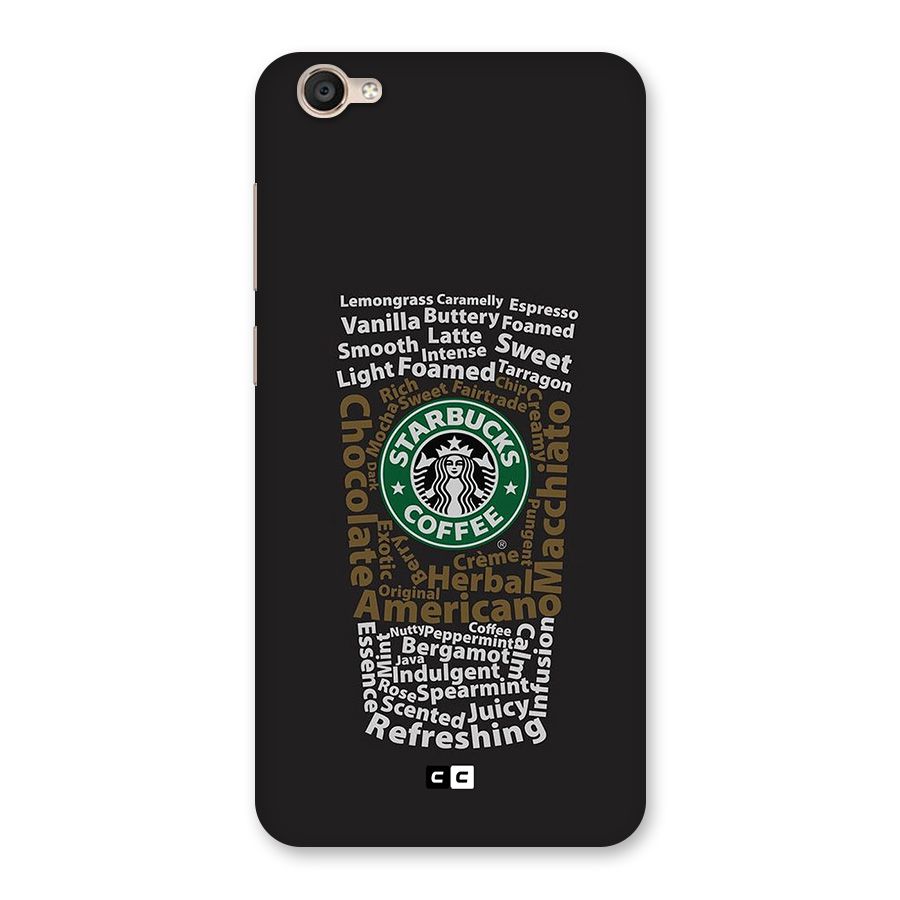 Glass StarBucks Back Case for Vivo Y55s