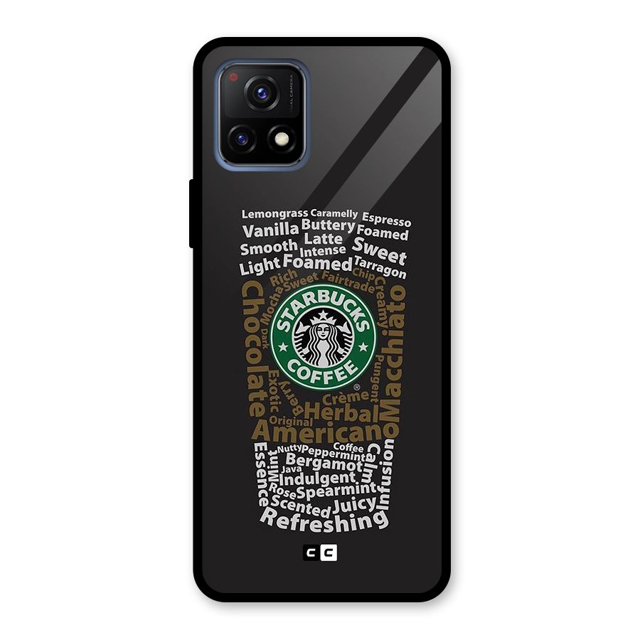 Glass StarBucks Glass Back Case for Vivo Y72 5G