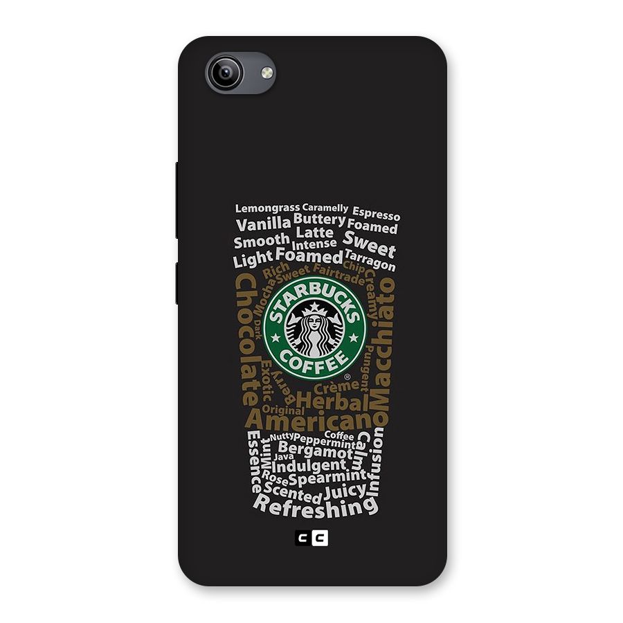 Glass StarBucks Back Case for Vivo Y81i