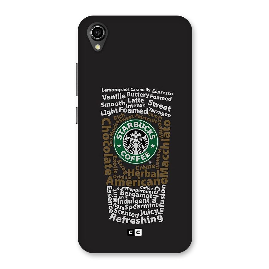 Glass StarBucks Back Case for Vivo Y90