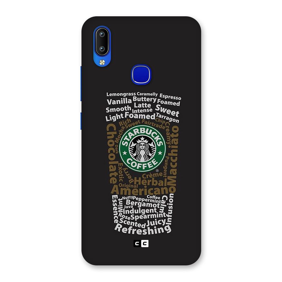 Glass StarBucks Back Case for Vivo Y91