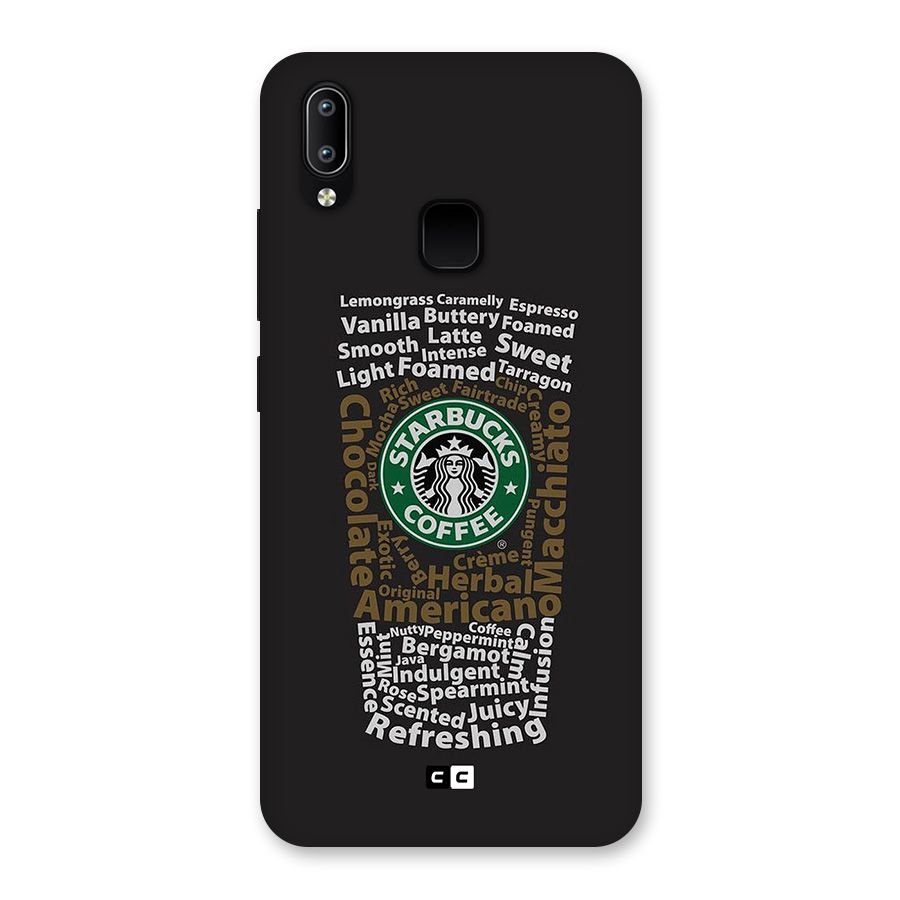 Glass StarBucks Back Case for Vivo Y93
