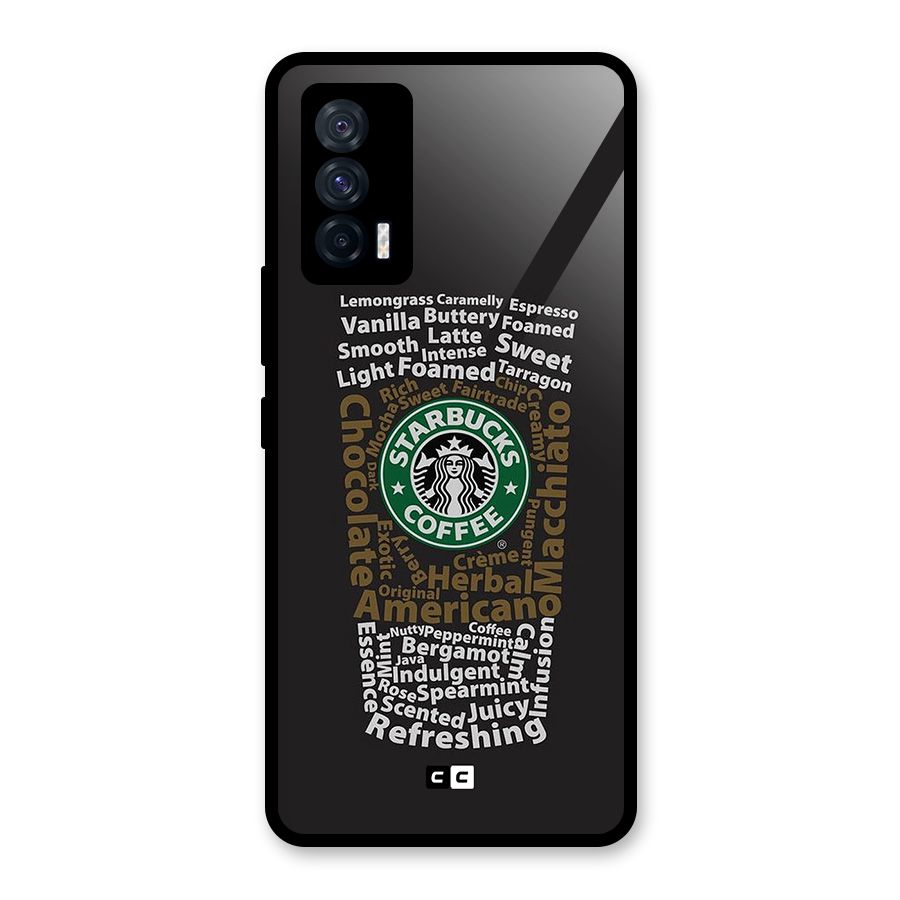 Glass StarBucks Glass Back Case for Vivo iQOO 7 5G