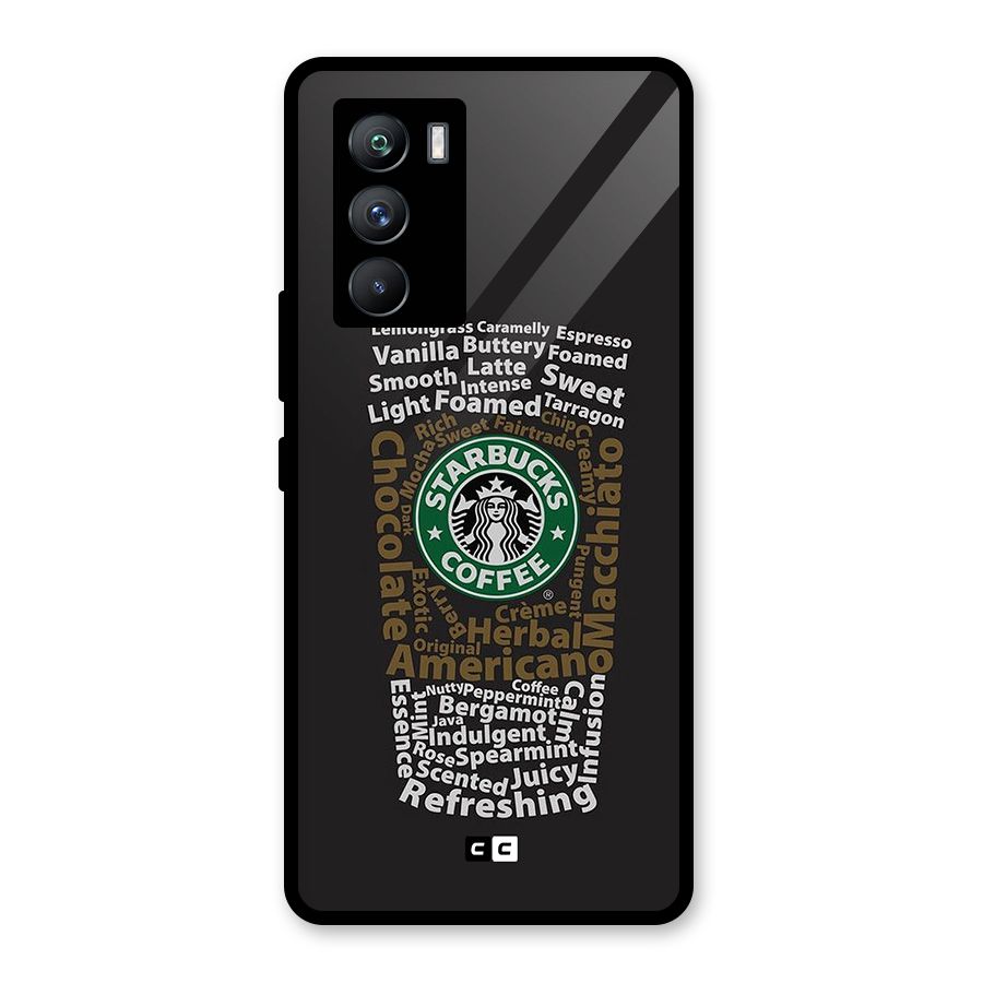 Glass StarBucks Glass Back Case for Vivo iQOO 9 SE