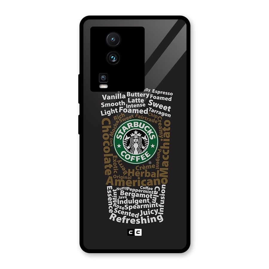 Glass StarBucks Glass Back Case for Vivo iQOO Neo 7 Pro
