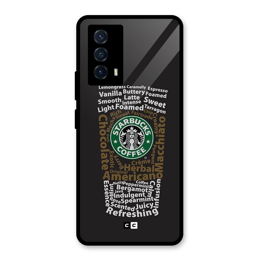 Glass StarBucks Glass Back Case for Vivo iQOO Z5
