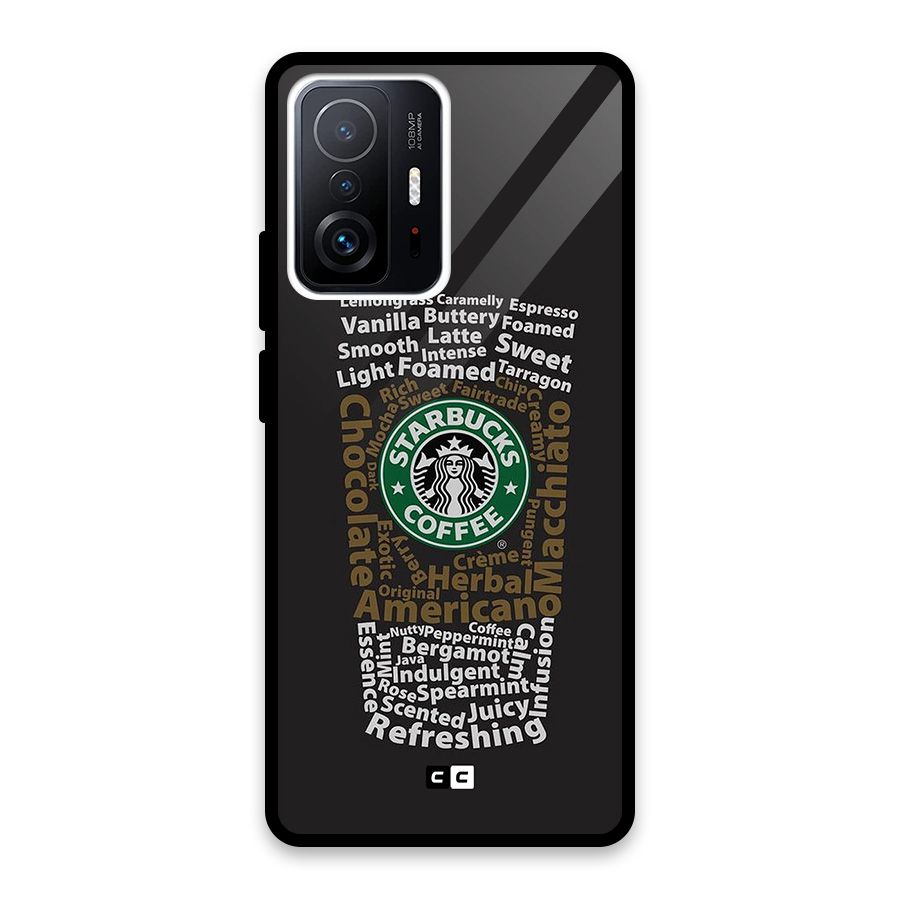 Glass StarBucks Glass Back Case for Xiaomi 11T Pro
