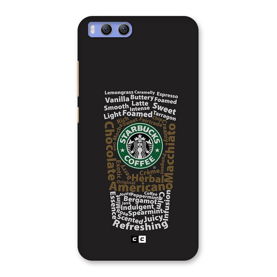 Glass StarBucks Back Case for Xiaomi Mi 6