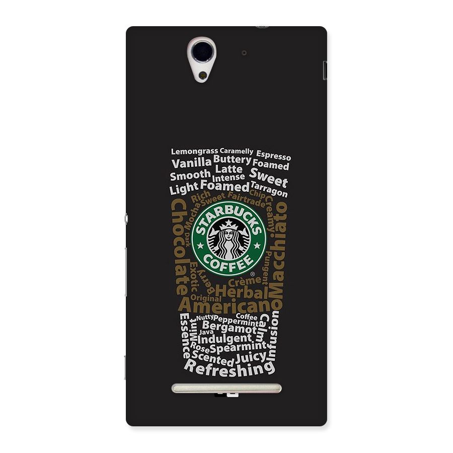 Glass StarBucks Back Case for Xperia C3