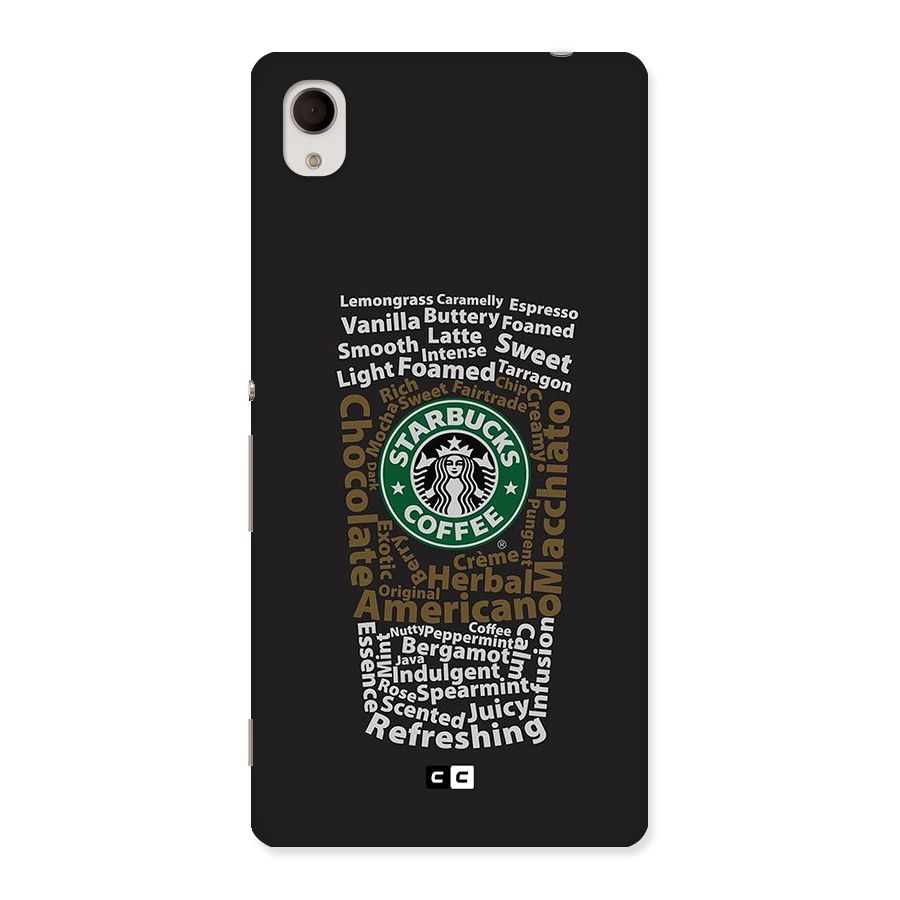 Glass StarBucks Back Case for Xperia M4