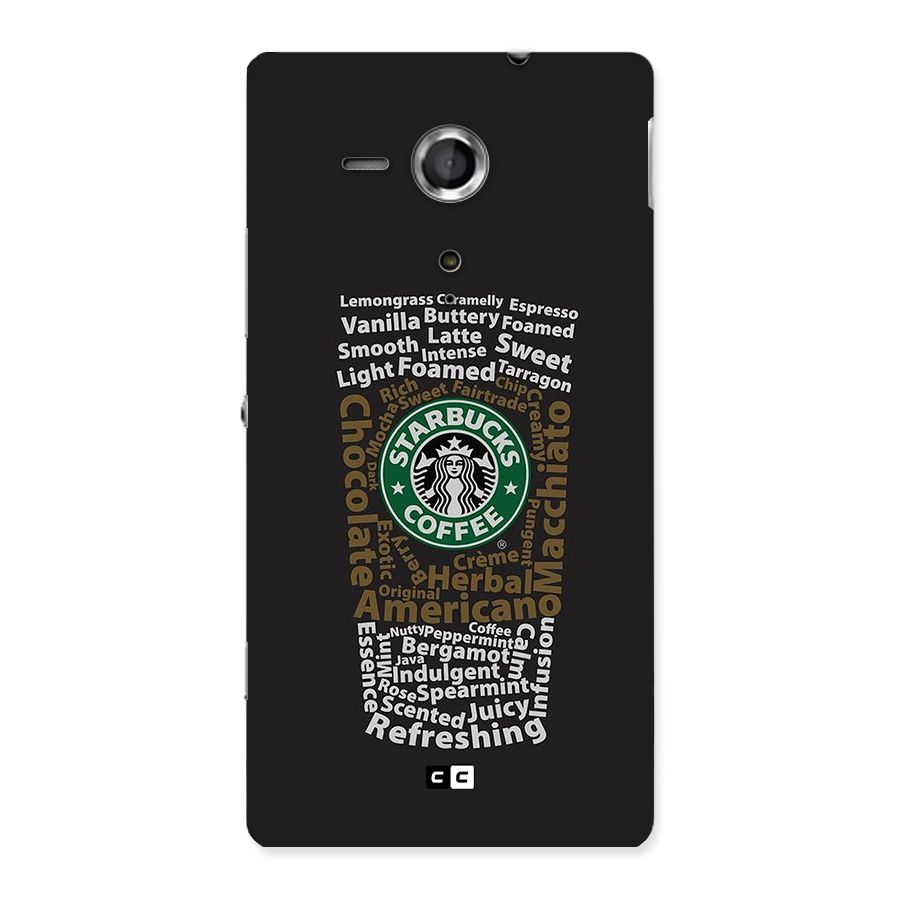 Glass StarBucks Back Case for Xperia Sp