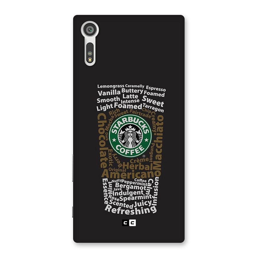 Glass StarBucks Back Case for Xperia XZ
