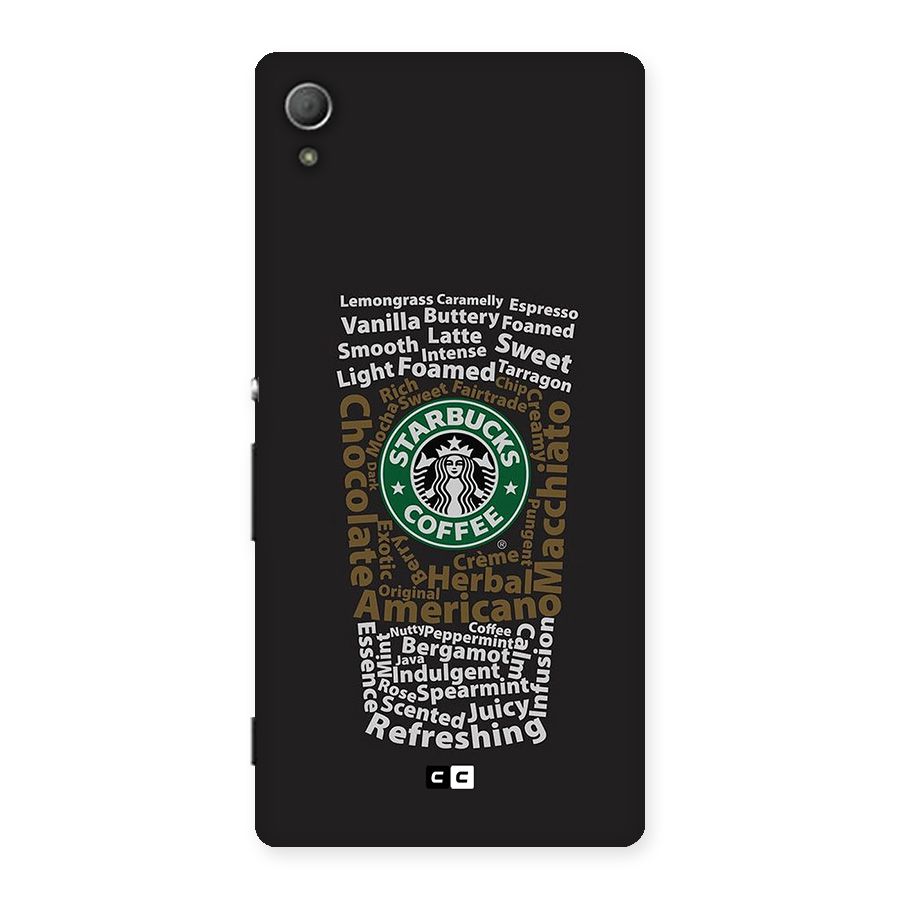 Glass StarBucks Back Case for Xperia Z3 Plus