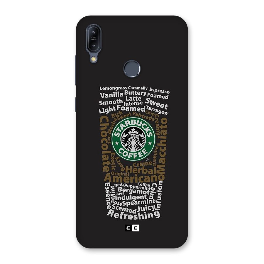 Glass StarBucks Back Case for Zenfone Max M2