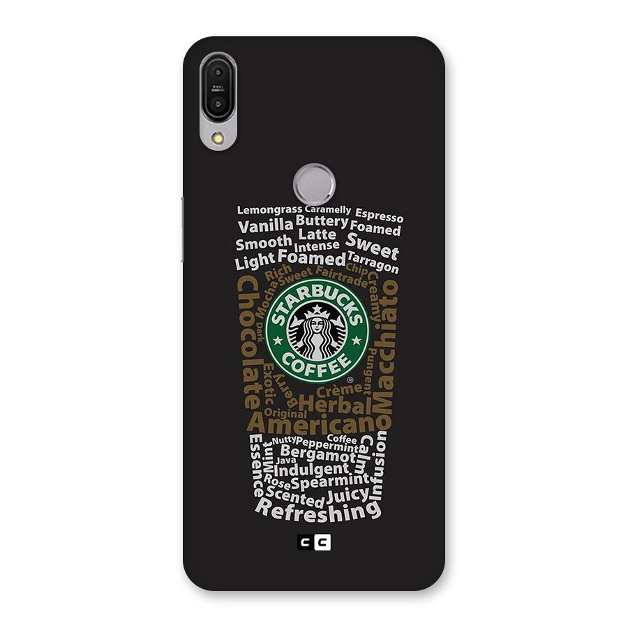 Glass StarBucks Back Case for Zenfone Max Pro M1