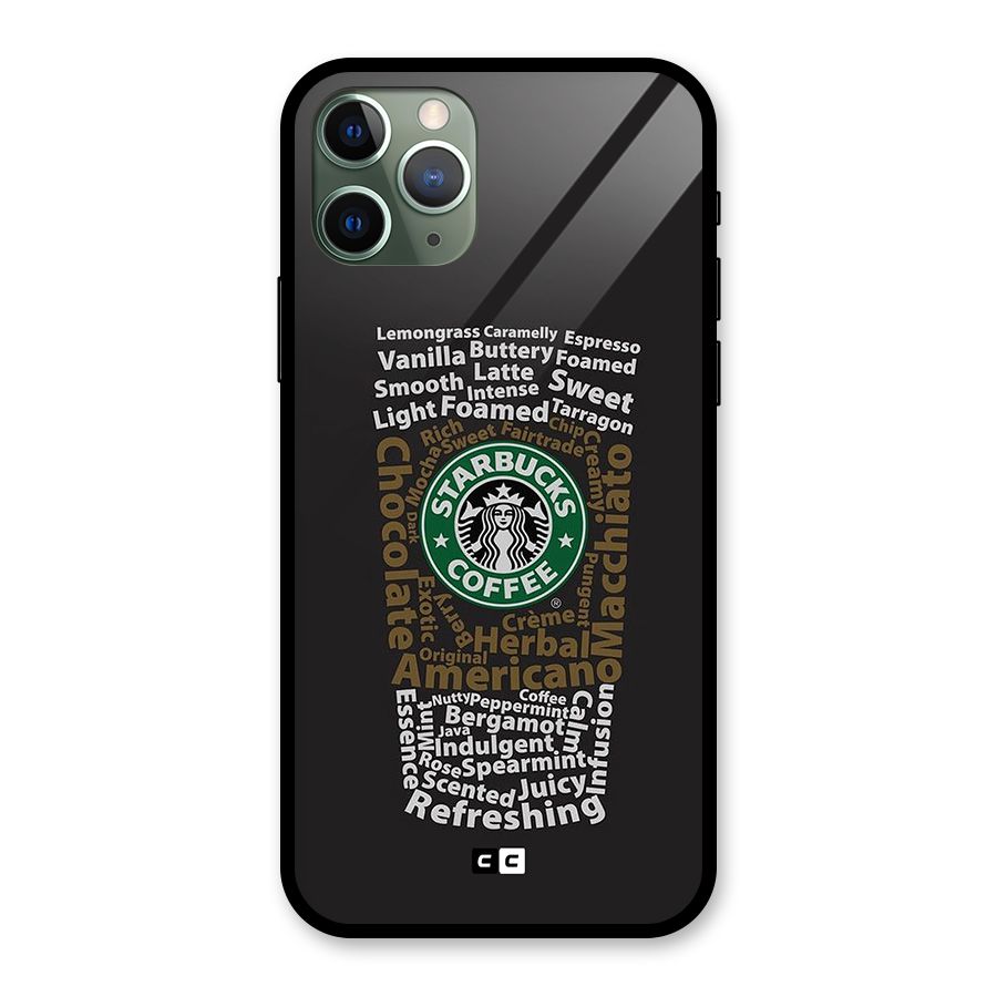 Glass StarBucks Glass Back Case for iPhone 11 Pro