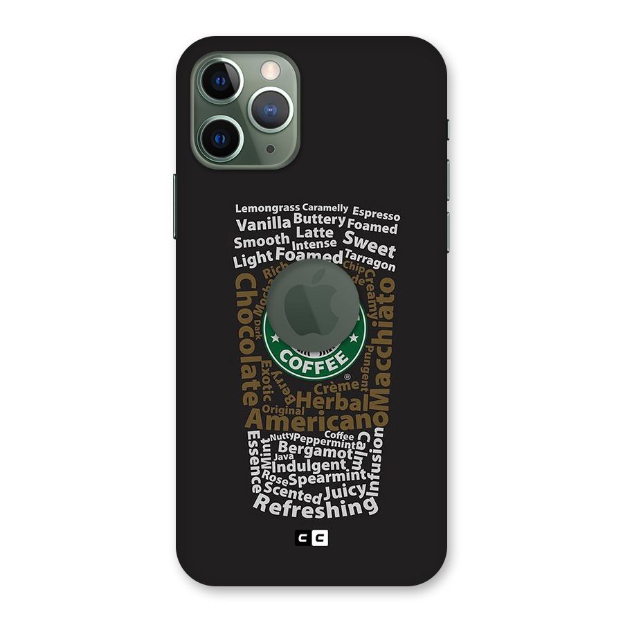 Glass StarBucks Back Case for iPhone 11 Pro Logo Cut