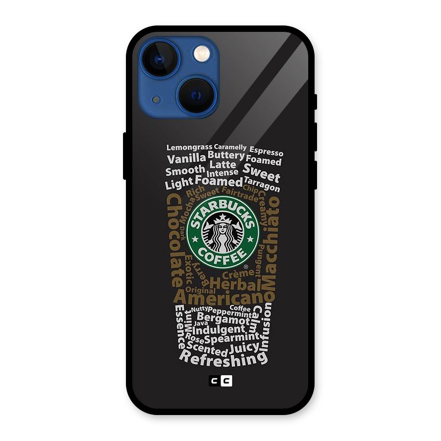 Glass StarBucks Glass Back Case for iPhone 13 Mini