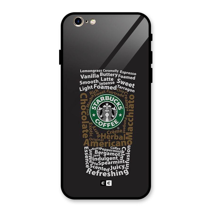 Glass StarBucks Glass Back Case for iPhone 6 6S