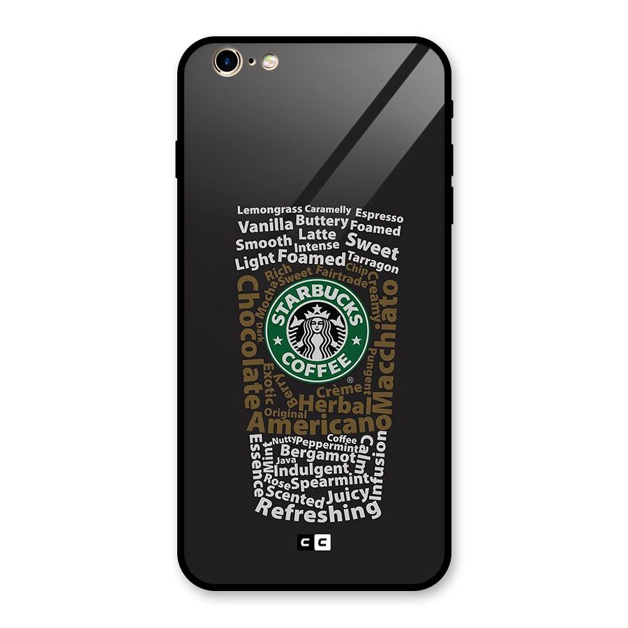 Glass StarBucks Glass Back Case for iPhone 6 Plus 6S Plus