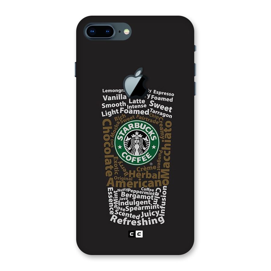 Glass StarBucks Back Case for iPhone 7 Plus Apple Cut