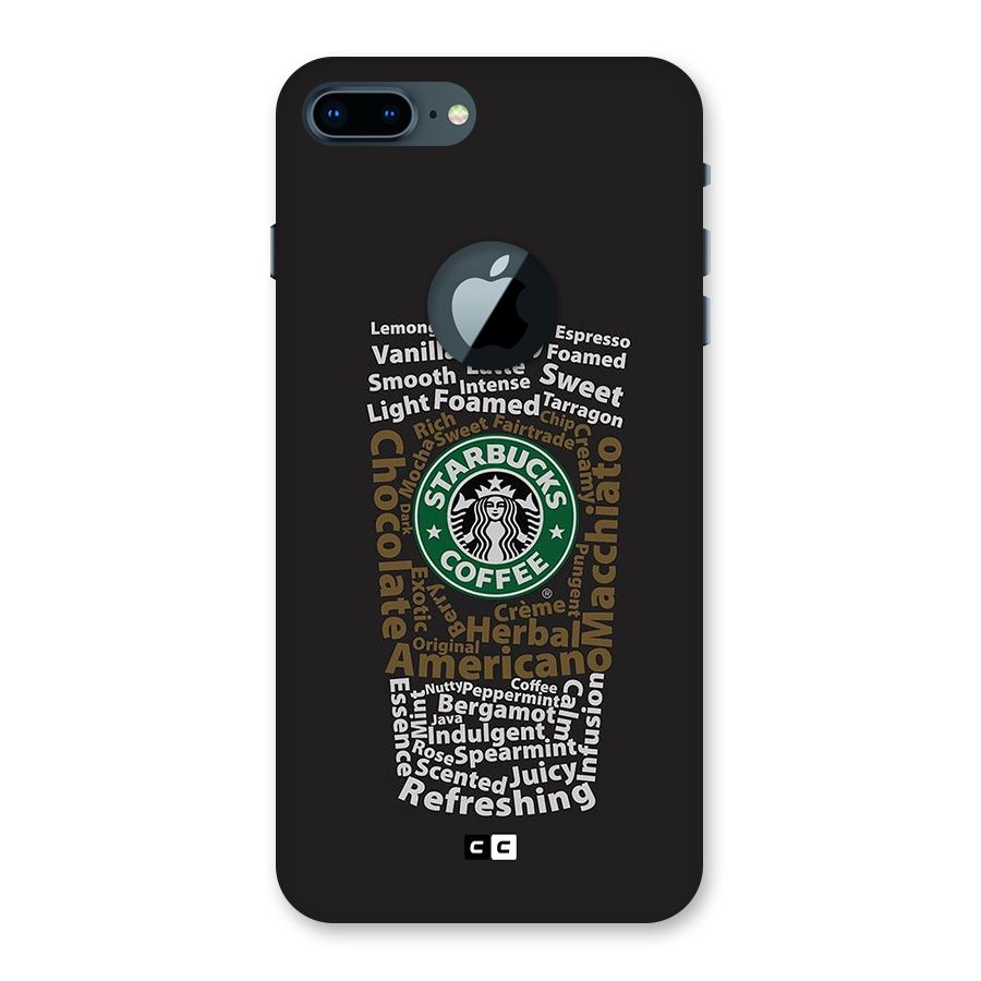 Glass StarBucks Back Case for iPhone 7 Plus Logo Cut