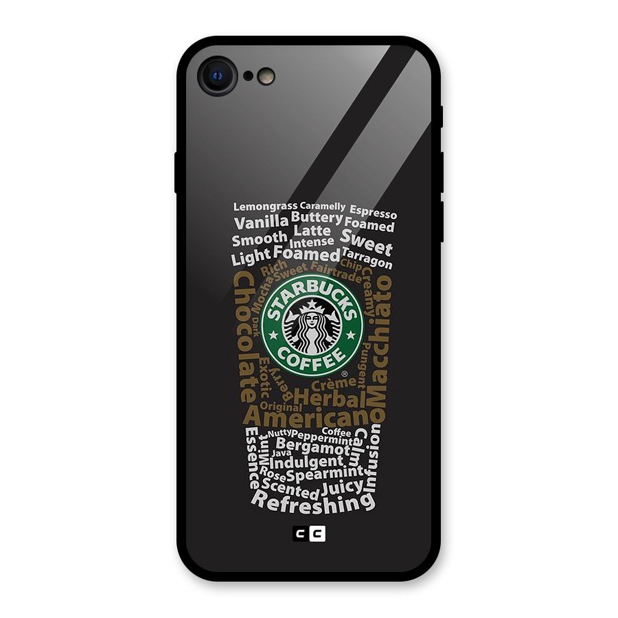 Glass StarBucks Glass Back Case for iPhone 8