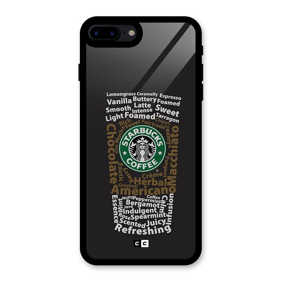 Glass StarBucks Glass Back Case for iPhone 8 Plus