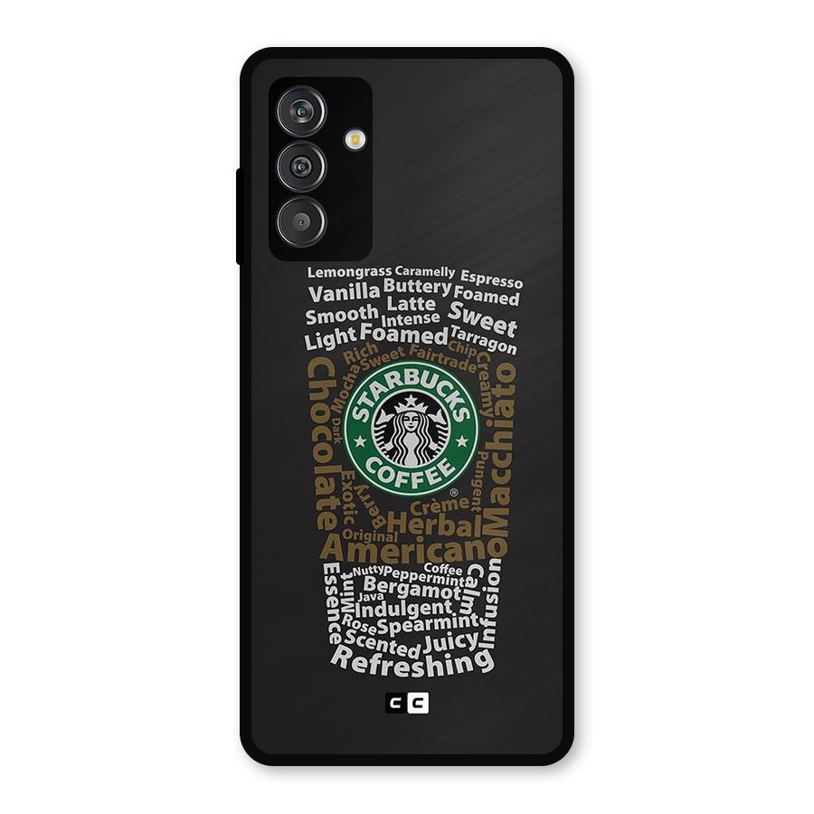 Glass StarBucks Metal Back Case for Galaxy F13