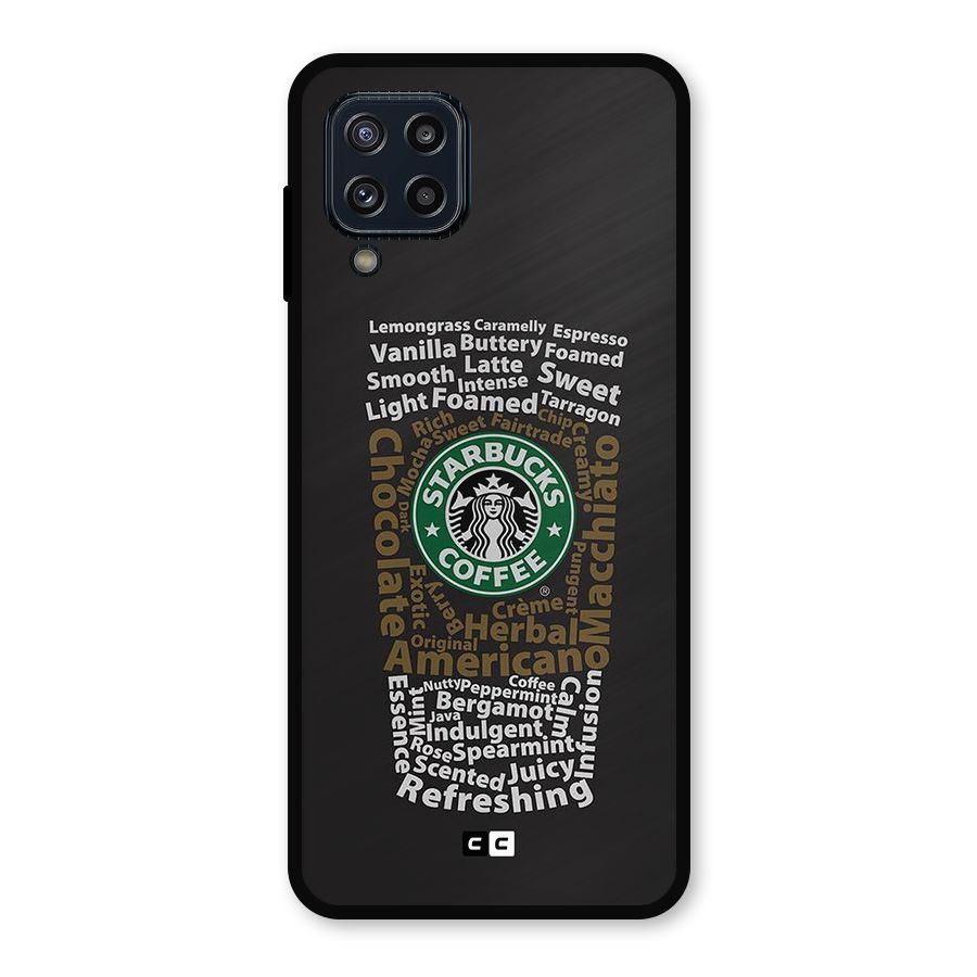 Glass StarBucks Metal Back Case for Galaxy M32