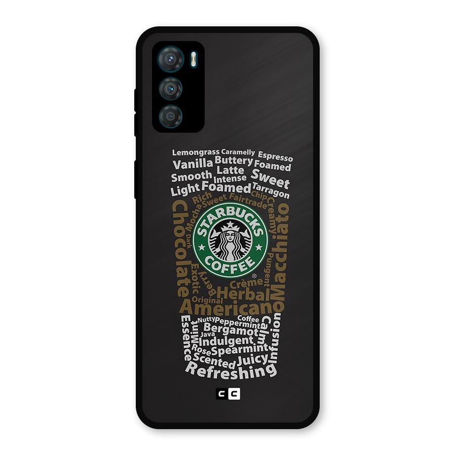 Glass StarBucks Metal Back Case for Moto G42