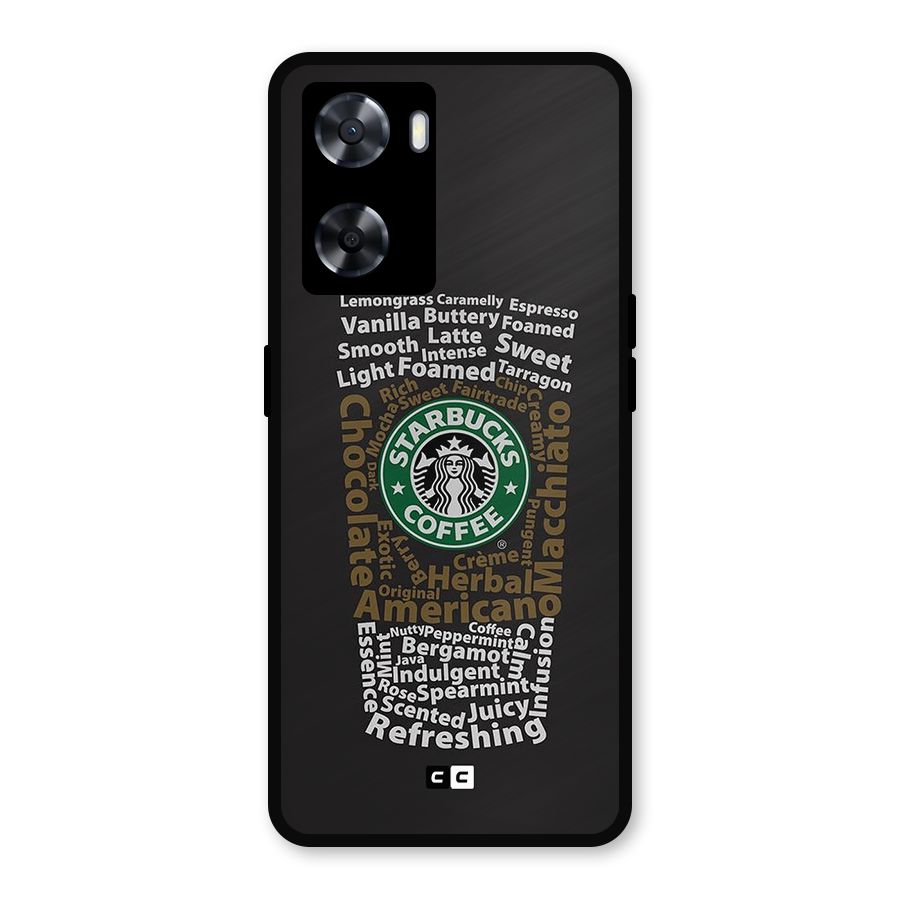 Glass StarBucks Metal Back Case for OnePlus Nord N20 SE