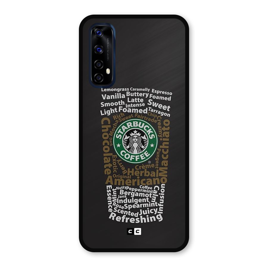 Glass StarBucks Metal Back Case for Realme 7