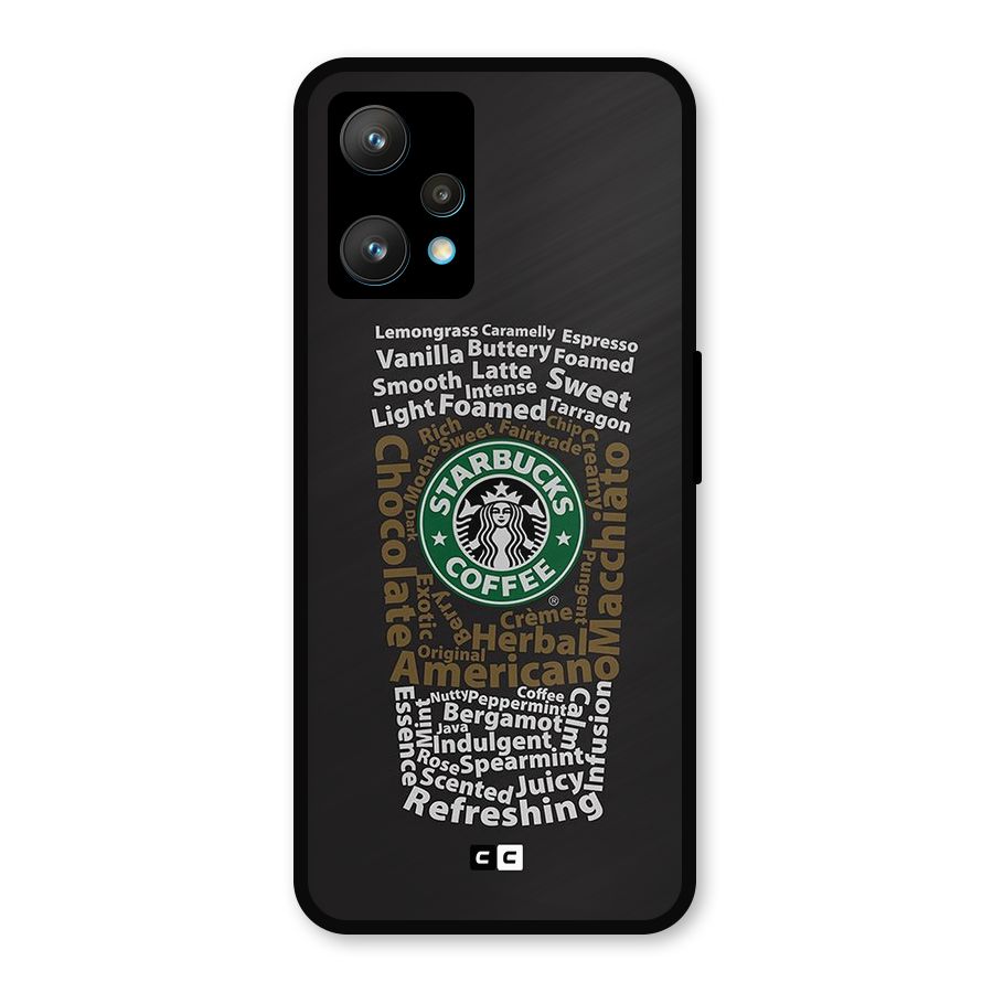 Glass StarBucks Metal Back Case for Realme 9