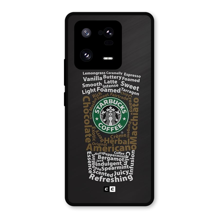 Glass StarBucks Metal Back Case for Xiaomi 13 Pro