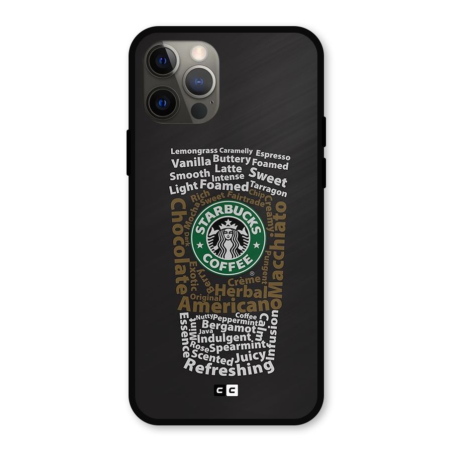 Glass StarBucks Metal Back Case for iPhone 12 Pro
