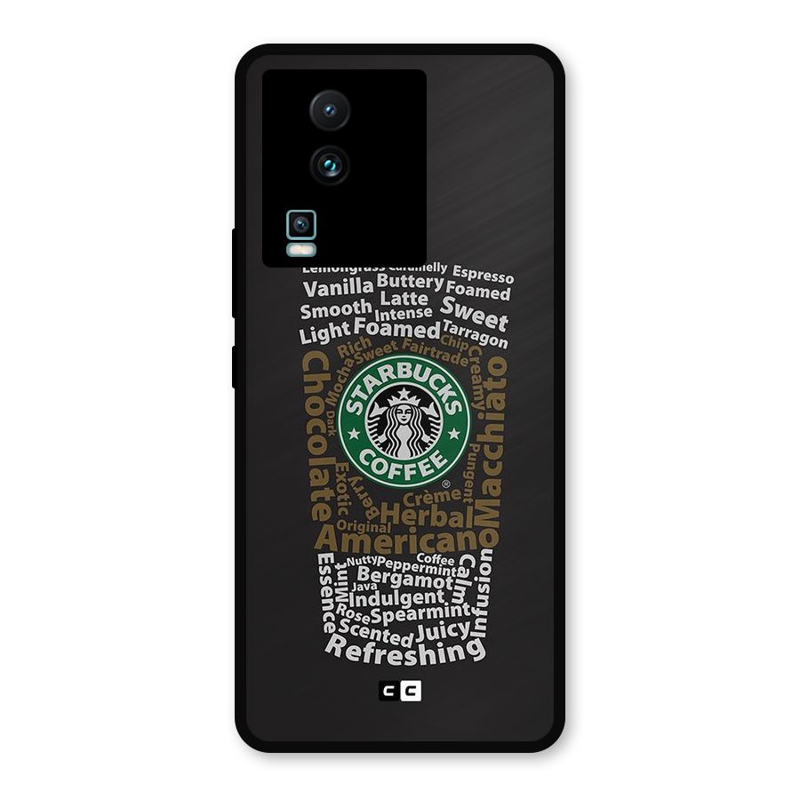 Glass StarBucks Metal Back Case for iQOO Neo 7