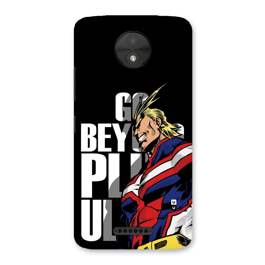 Go Beyond Back Case for Moto C